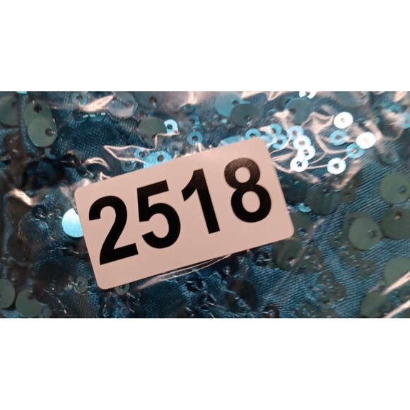 Roaman's Womens Sequin Blouse Plus Size 26W Blue Short Sleeve Festive Holiday - Picture 8 of 8